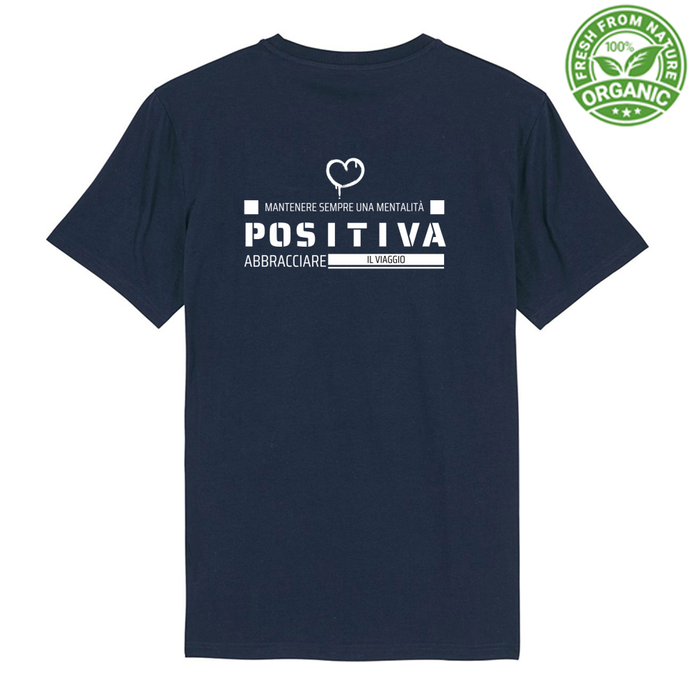 T-Shirt Uomo Premium Organic Una mentalità POSITIVA